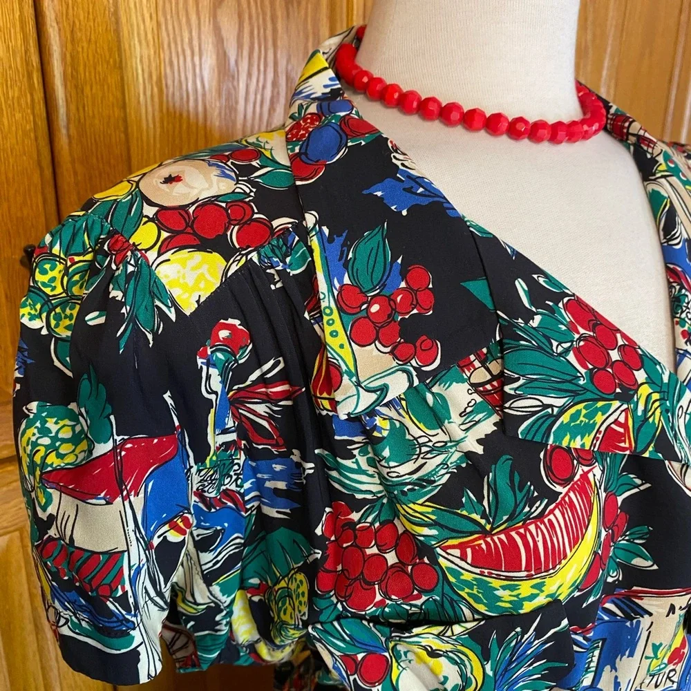 RETROSPEC’D “EVITA” FORTIES RAYON PEARL HABOR DRESS PINUP VINTAGE STYLE - Picture 9 of 13